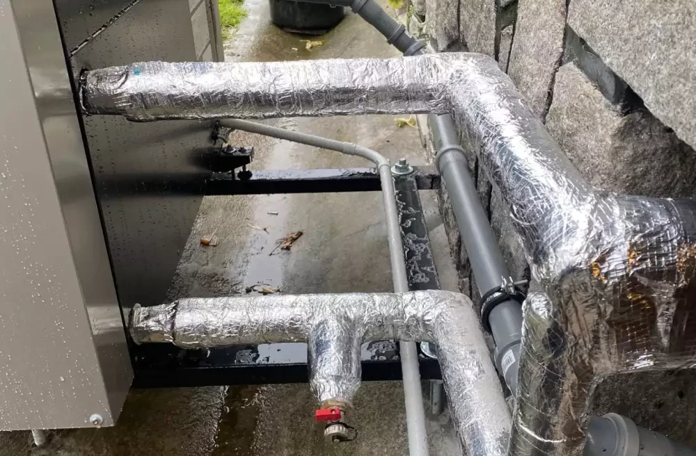 tepelné čerpadlo - venkovní připojení